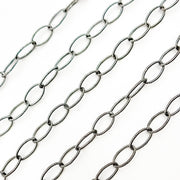 Sterling Silver Twisted Oval Link Chain